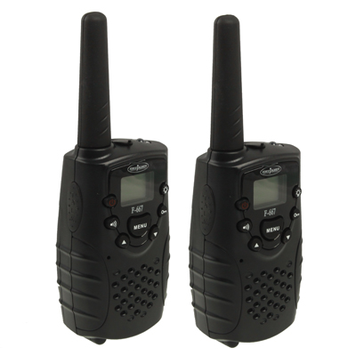 F-667 Walkie Talkie, Support 22 channels, Scan Channel and Channel Lock Function, GMRS / FRS up to 5KM (2pcs in one packaging, t - Click Image to Close